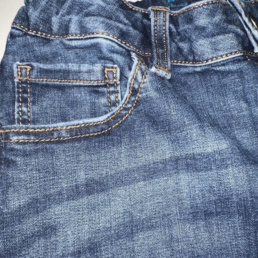 There Abouts kids Girls Denim Jean Shorts MIDI Size 14 DarkBlue Wash Belt Pullon - Picture 3 of 11